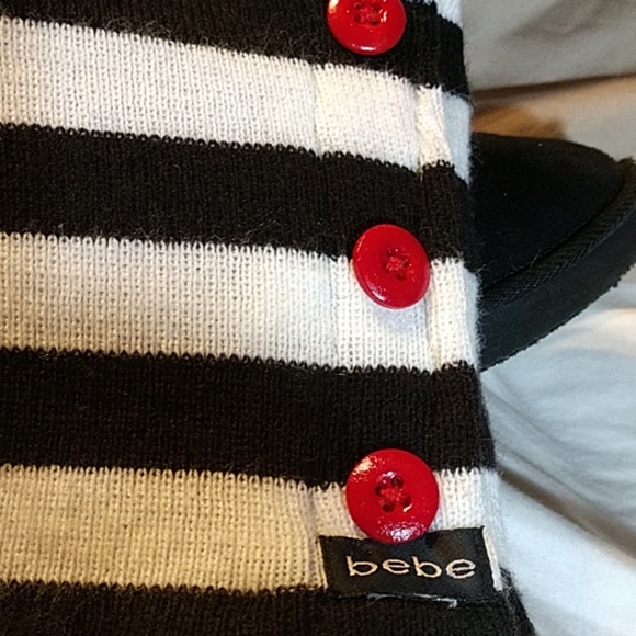 Black and White stripe knit Hugs - Picture 3 of 6